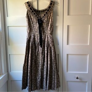 50s Natlynn Butterfly Print Dress